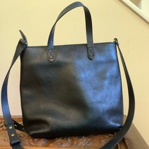 Madewell Zip Top Transport Crossbody in Black